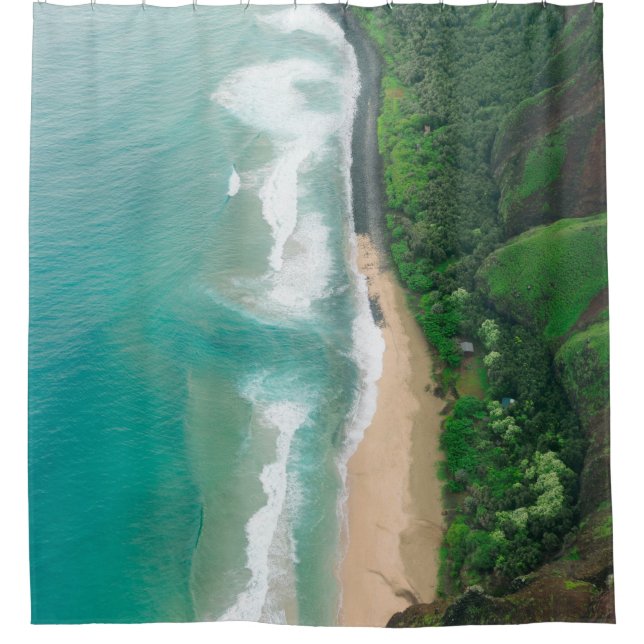 Cool Seascape Shower Curtain (Front)
