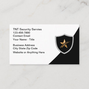 Cool Security Services Business Cards