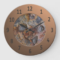 Cool Sedementary Rock Shiny Metalic Digits Circle