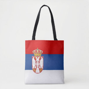 Cool Serbia Flag Fashion Tote Bag