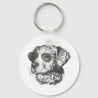 Cool Shades Dog Key Ring