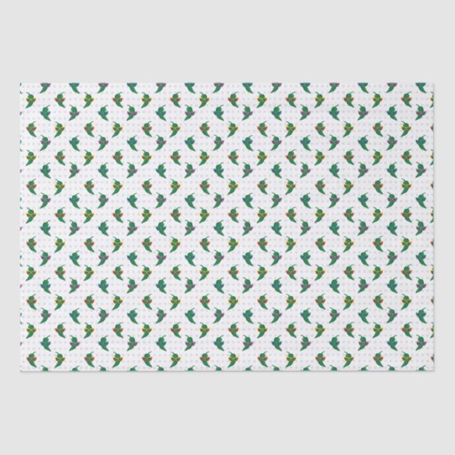 Cool Shades Green Chile Pattern Tissue Paper (Front)