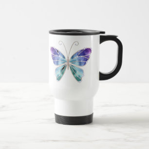 Cool Shades Rainbow Wings Butterfly Travel Mug