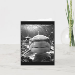 Cool Shark Animal Selfie  Card
