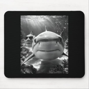 Cool Shark Animal Selfie  Mouse Pad