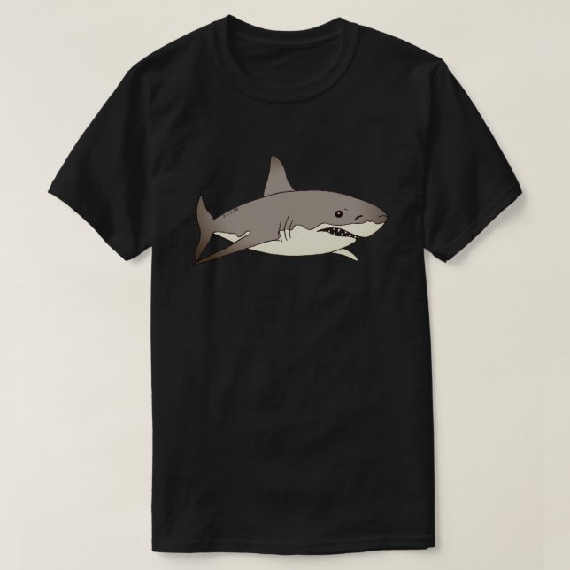 Cool Shark Cartoon Illustration   T-Shirt (Design Front)