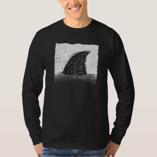 Cool Shark Fin For Men Women Shark Ocean Sharks Su T-Shirt
