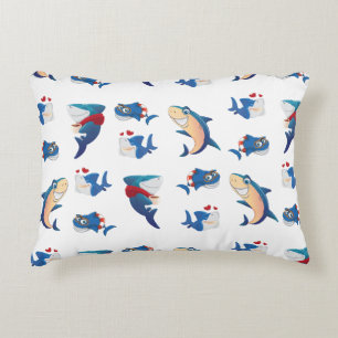 Cool Shark Splash Decorative Cushion