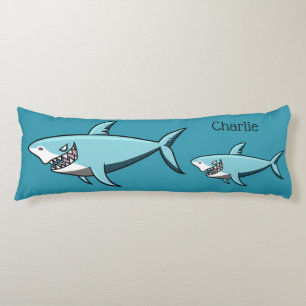 Cool Sharks custom name body pillow