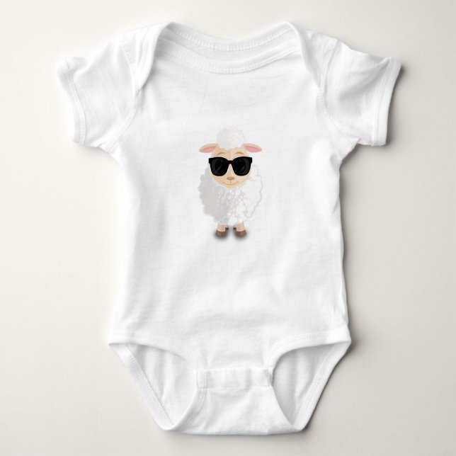 Cool Sheep Baby Bodysuit (Front)
