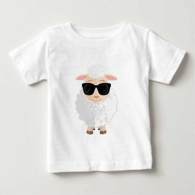 Cool Sheep  Baby T-Shirt (Front)