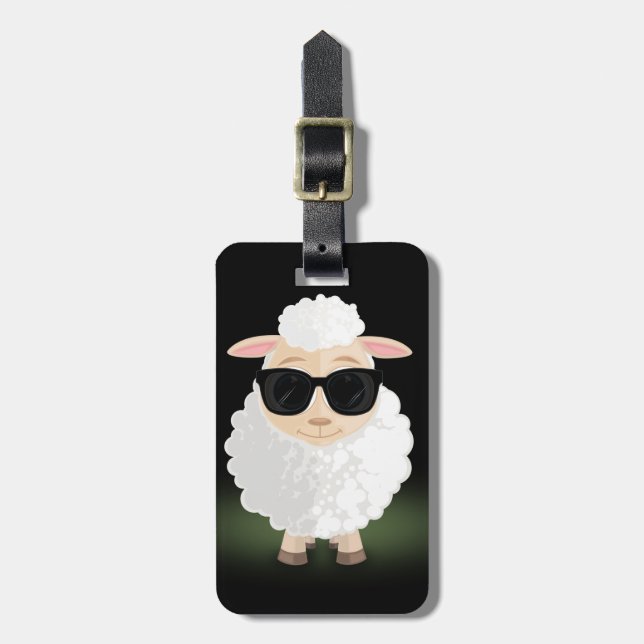 Cool Sheep Luggage Tag (Front Vertical)