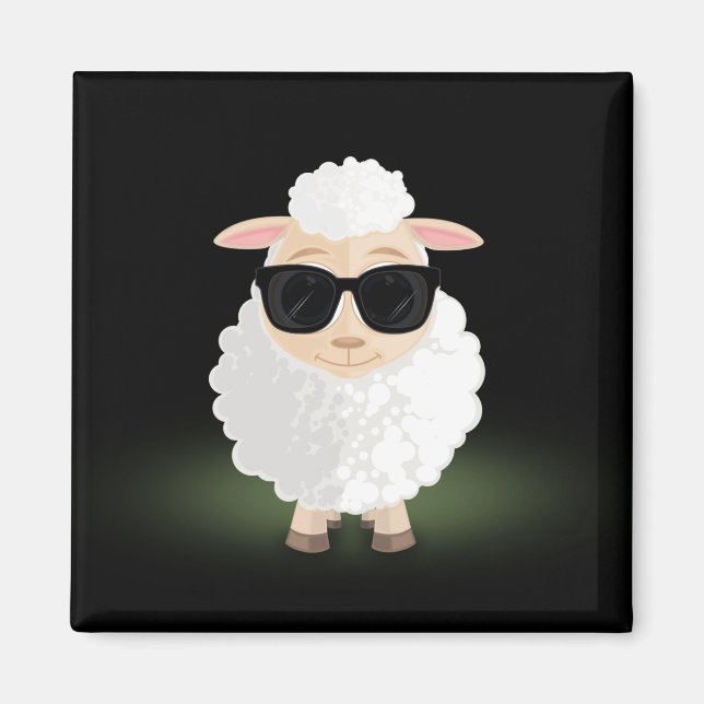 Cool Sheep Magnet (Front)