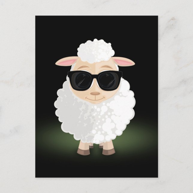 Cool Sheep Postcard (Front)