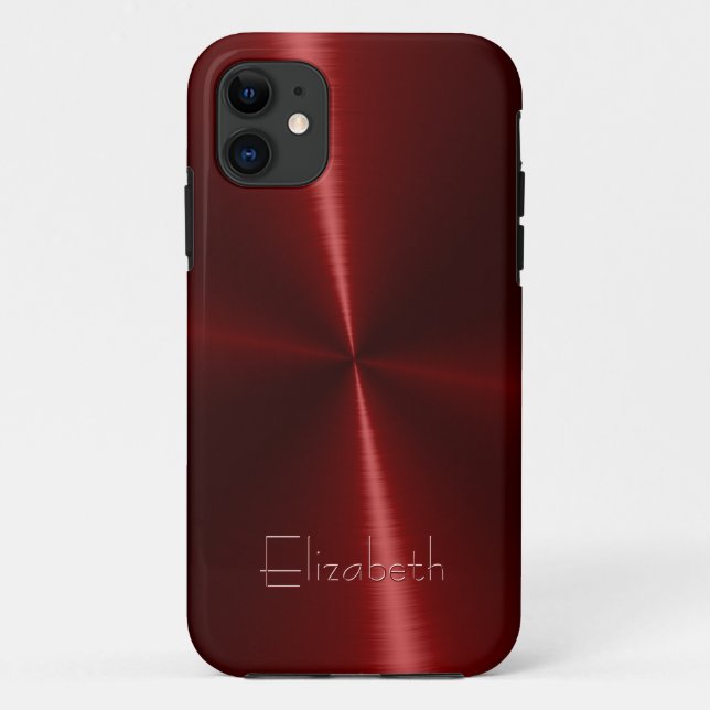 Cool Shiny Radial Steel Metal Case-Mate iPhone Case (Back)