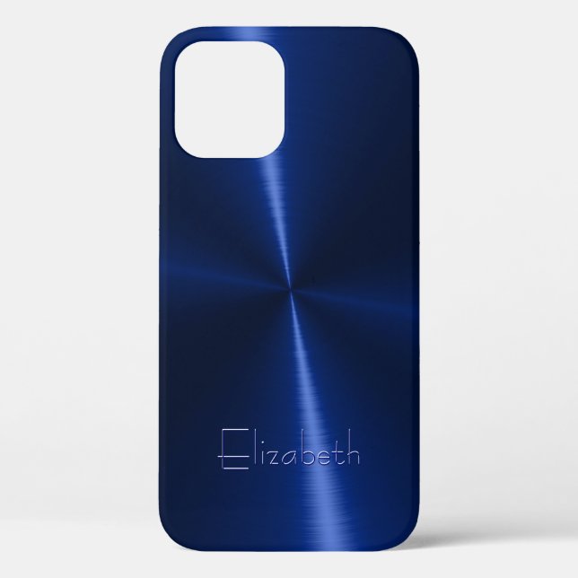 Cool Shiny Radial Steel Metal Case-Mate iPhone Case (Back)