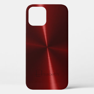 Cool Shiny Radial Steel Metal iPhone 12 Pro Case