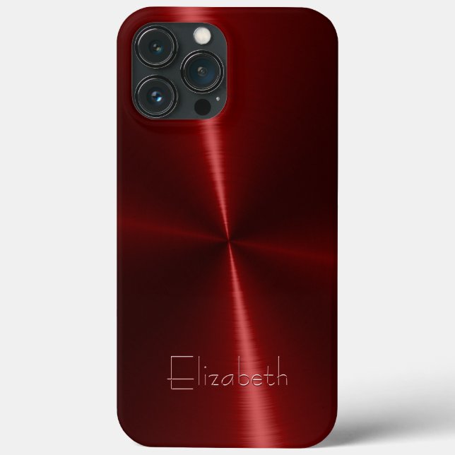 Cool Shiny Radial Steel Metal Case-Mate iPhone Case (Back)