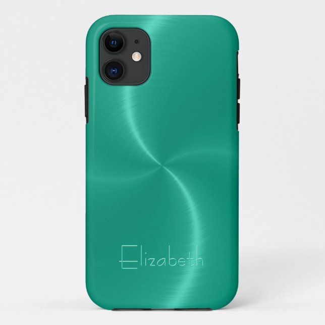 Cool Shiny Radial Steel Metal Case-Mate iPhone Case (Back)