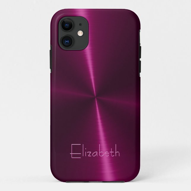 Cool Shiny Radial Steel Metal Case-Mate iPhone Case (Back)