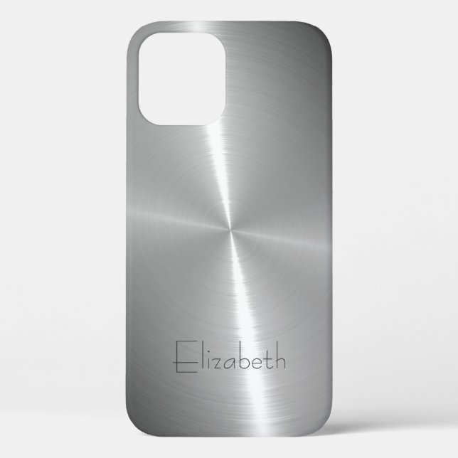 Cool Shiny Radial Steel Metallic Case-Mate iPhone Case (Back)