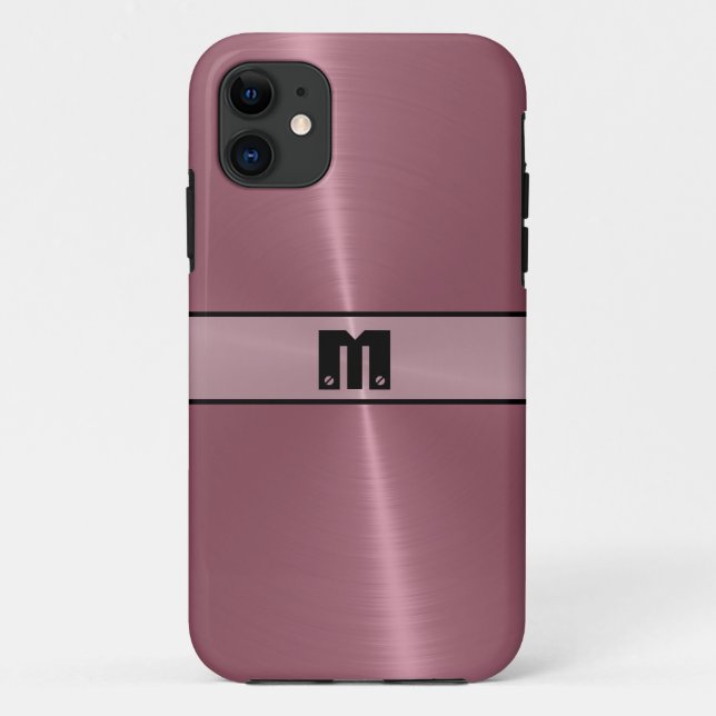 Cool Shiny Stainless Steel Metal 5 Case-Mate iPhone Case (Back)