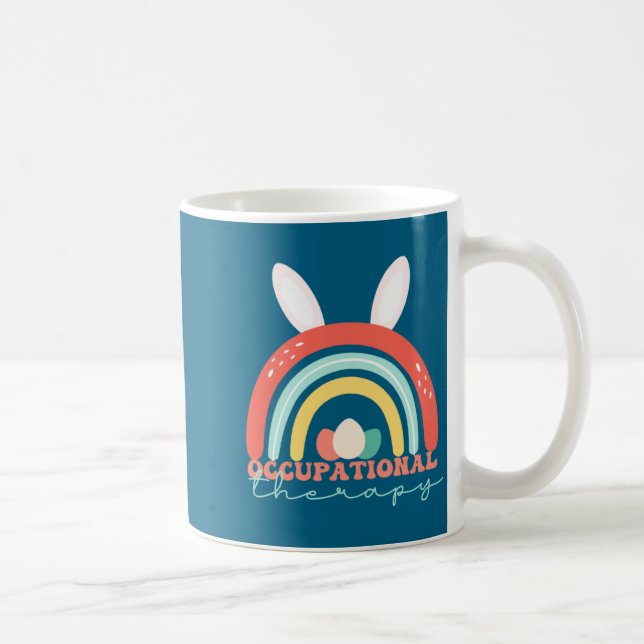 Cool Shirt Easter Occupational Therapy Rainbow Ot Coffee Mug (Right)