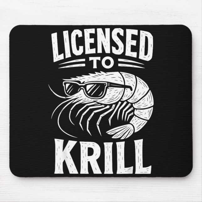 Cool shrimp cajun seafood shrimping  mouse pad (Front)