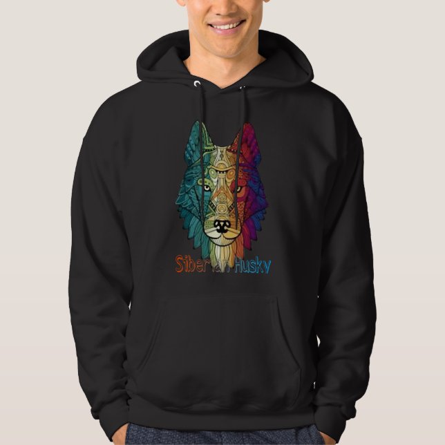 Cool Siberian Husky       Hoodie (Front)