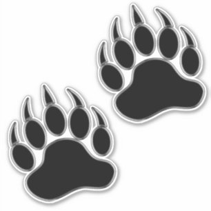 Cool Silver Black Bear Paw