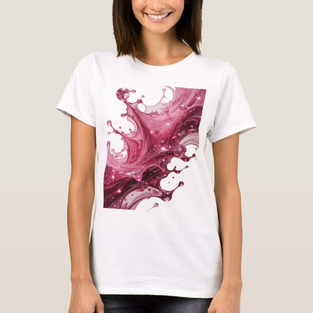 Cool Silver FUSION OF COLOR AND LIGHT Quote Shirt (Front)
