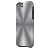 Cool Silver Metallic Look Case-Mate iPhone Case (Back Left)