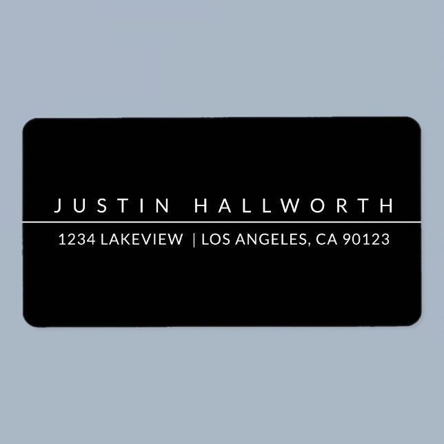 Cool Simple Black & White Label (Creator Uploaded)