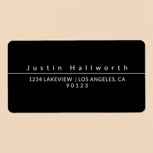 Cool Simple Black & White Label (Creator Uploaded)