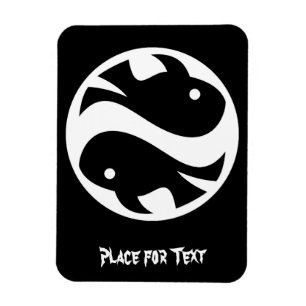 Cool Simple Elegant Classic Black White Tribal Magnet