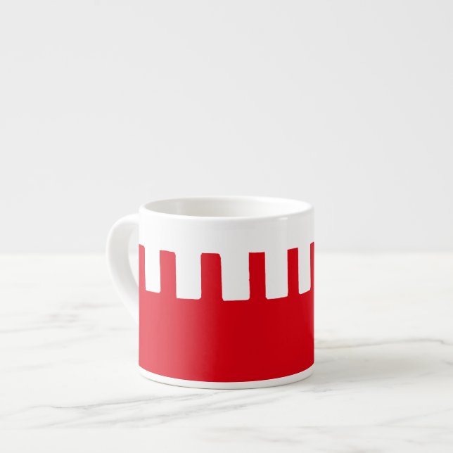 Cool Simple Unique Pattern Espresso Cup (Front Left)
