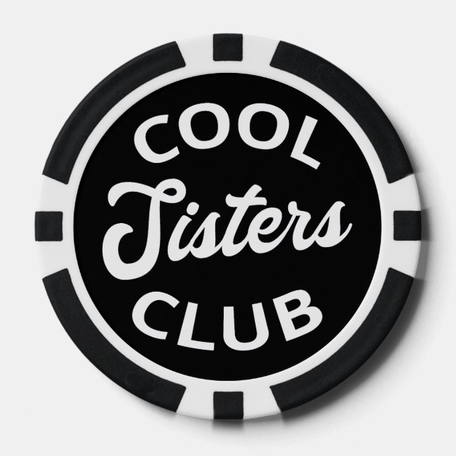 Cool Sisters Club I Poker Chips (Front)