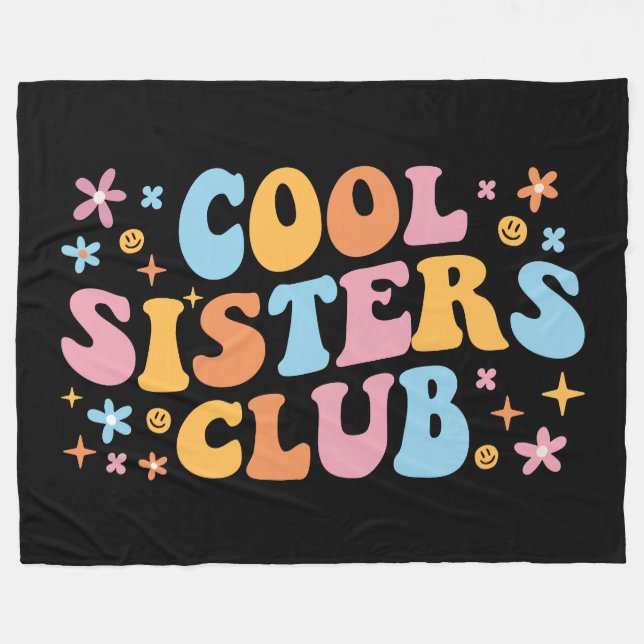 Cool Sisters Club III Fleece Blanket (Front (Horizontal))