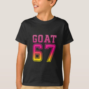 Cool Six Seven 6 7 Ice-cream Goat 67 Meme Rizz Fun T-Shirt