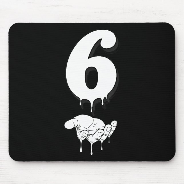 Cool Six Seven 6 7 Meme Gen Alpha Slang Costume Ma Mouse Pad (Front)