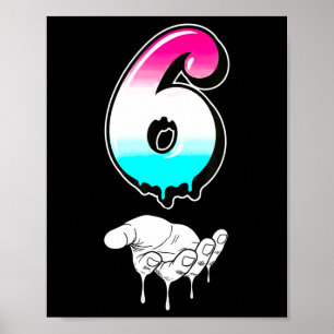 Cool Six Seven 6 7 Meme Gen Alpha Slang Costume Ma Poster