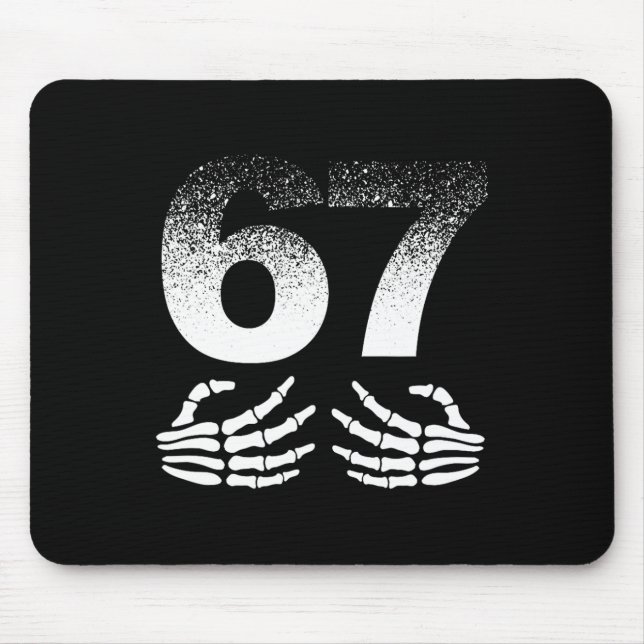 Cool Six Seven Gen Alpha Slang Popular Meme Trendi Mouse Pad (Front)