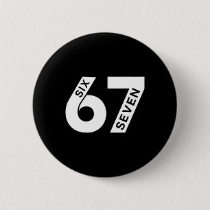 Cool Six Seven Number Gen Alpha Slang 6 7 Trending Cm Round Badge