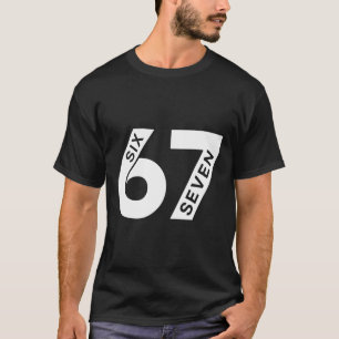 Cool Six Seven Number Gen Alpha Slang 6 7 Trending T-Shirt
