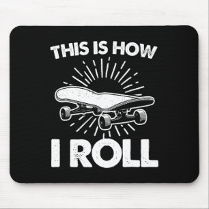 Cool Skateboard Art For Men Women Boys Girls Skate Mouse Pad