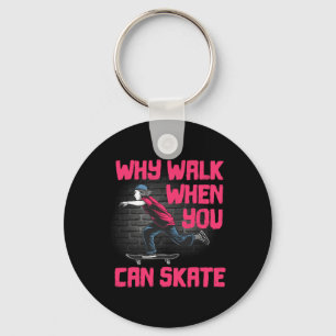 Cool Skateboard Art For Men Women Skateboarding Sk Key Ring