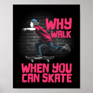 Cool Skateboard Art For Men Women Skateboarding Sk Poster