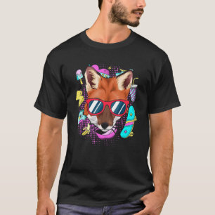 Cool Skateboard Party Animal Sunglasses Fox T-Shirt