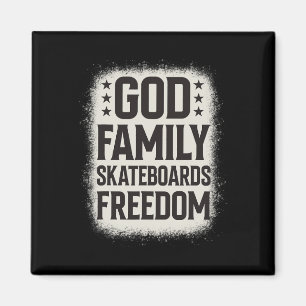 Cool Skateboard Skate Skateboarding Freedom Skater Magnet