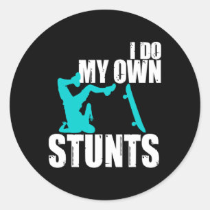 Cool Skateboarding Art For Men Women Skateboard Sk Classic Round Sticker